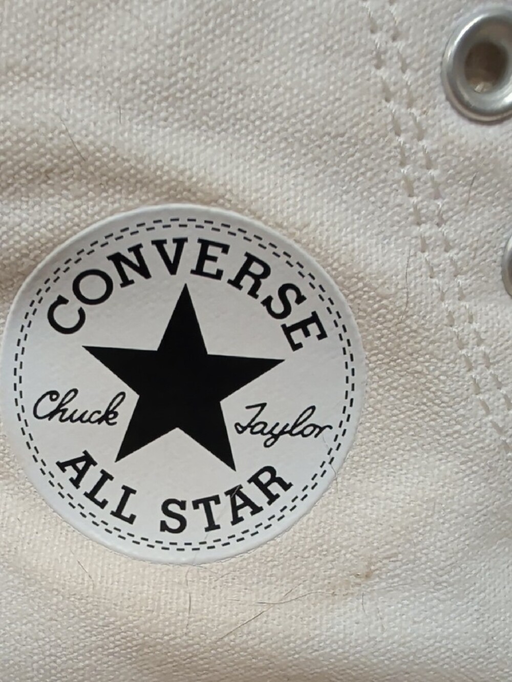 Converse White High Top Canvas Sneakers - Picture 2 of 7